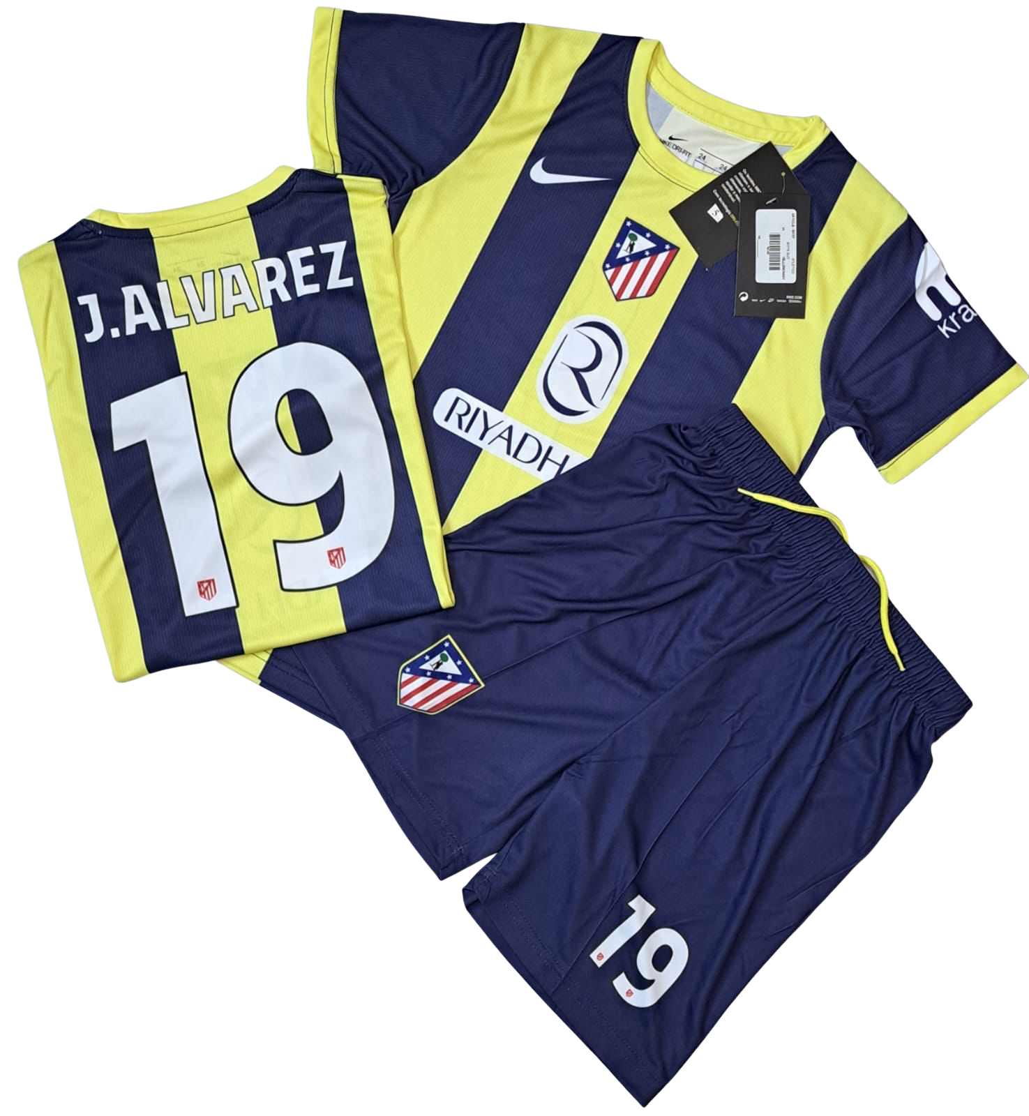 ATLELICO MADRID BLUE YELLOW-00197 BOYS FOOTBALL SUIT