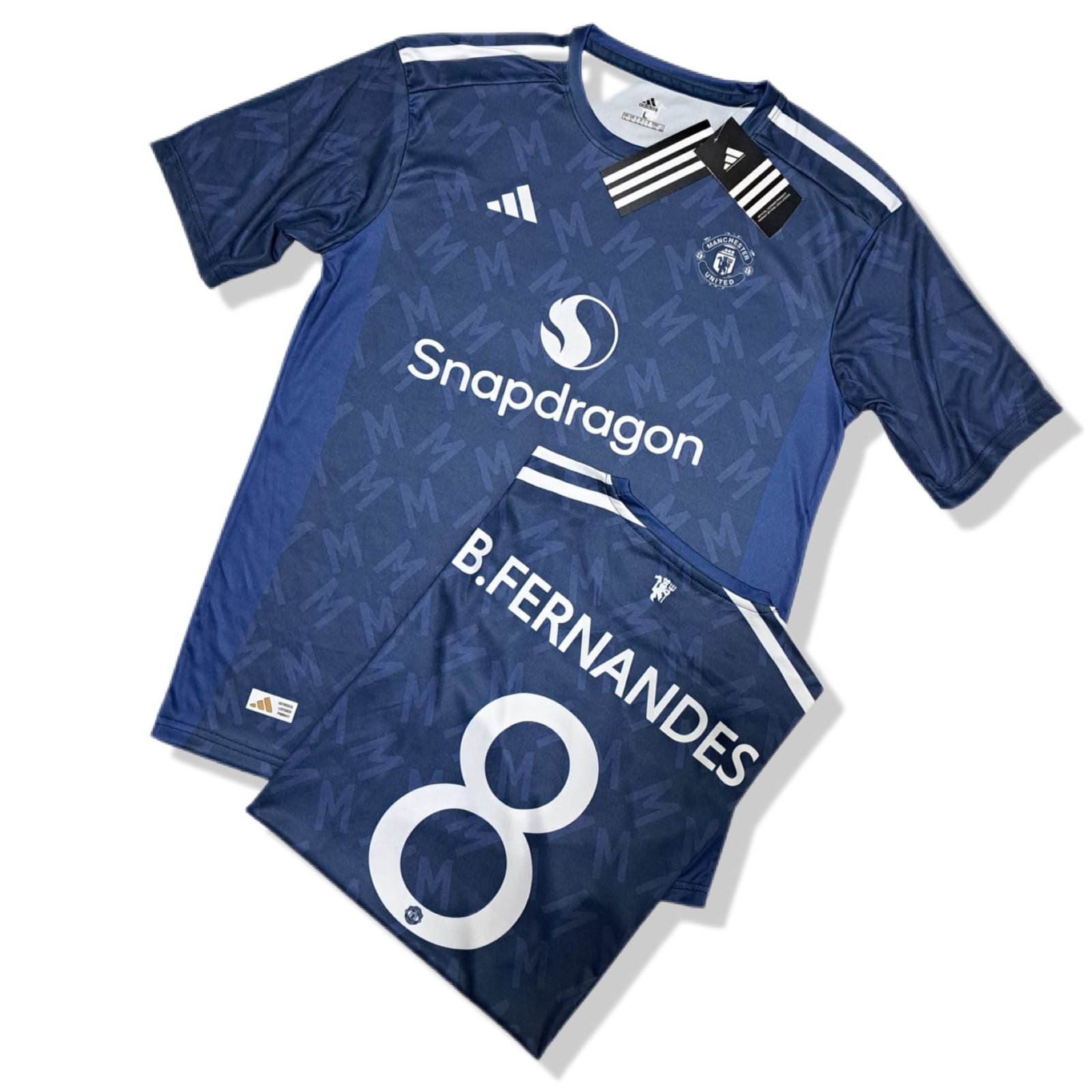 MANCHESTER NAVY BLUE T-SHIRT B.FERNANDES 8