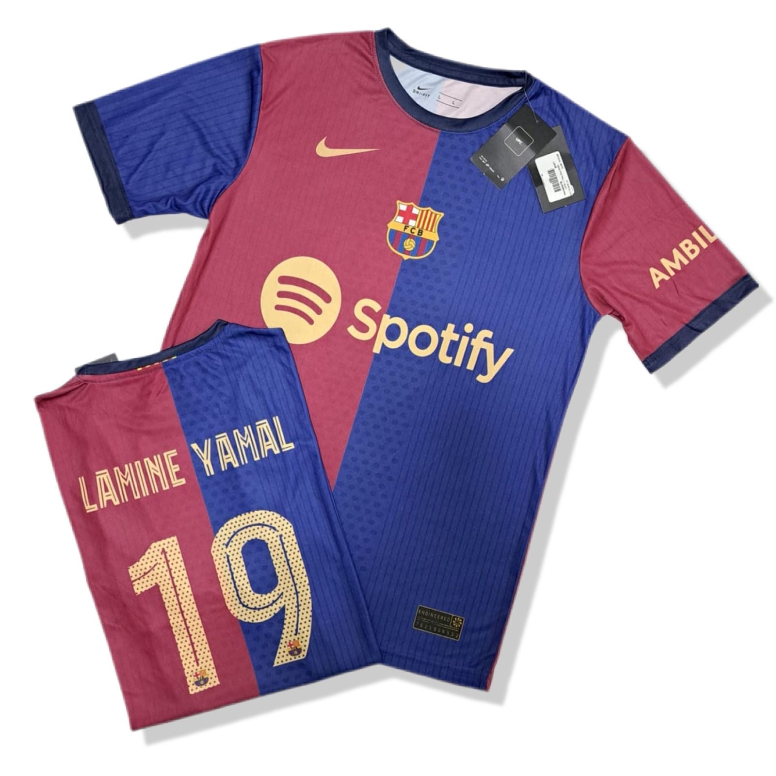 BARCELONA HOME RED AND BLUE T-SHIRT LAMIN YAMAL 10 AR-000383