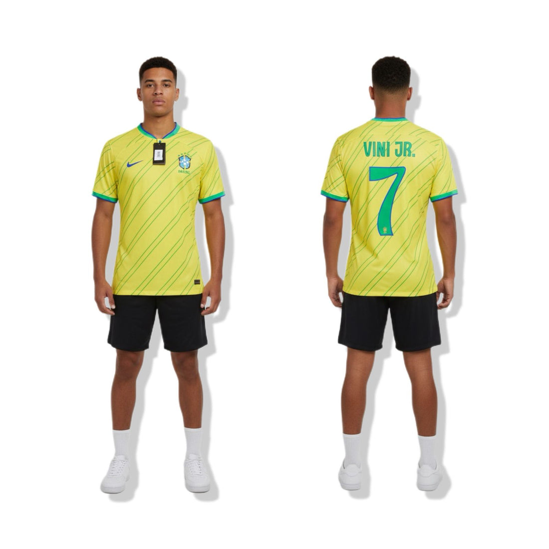 BRAZIL WORLD CUP T-SHIRT PLAYER VINI JR