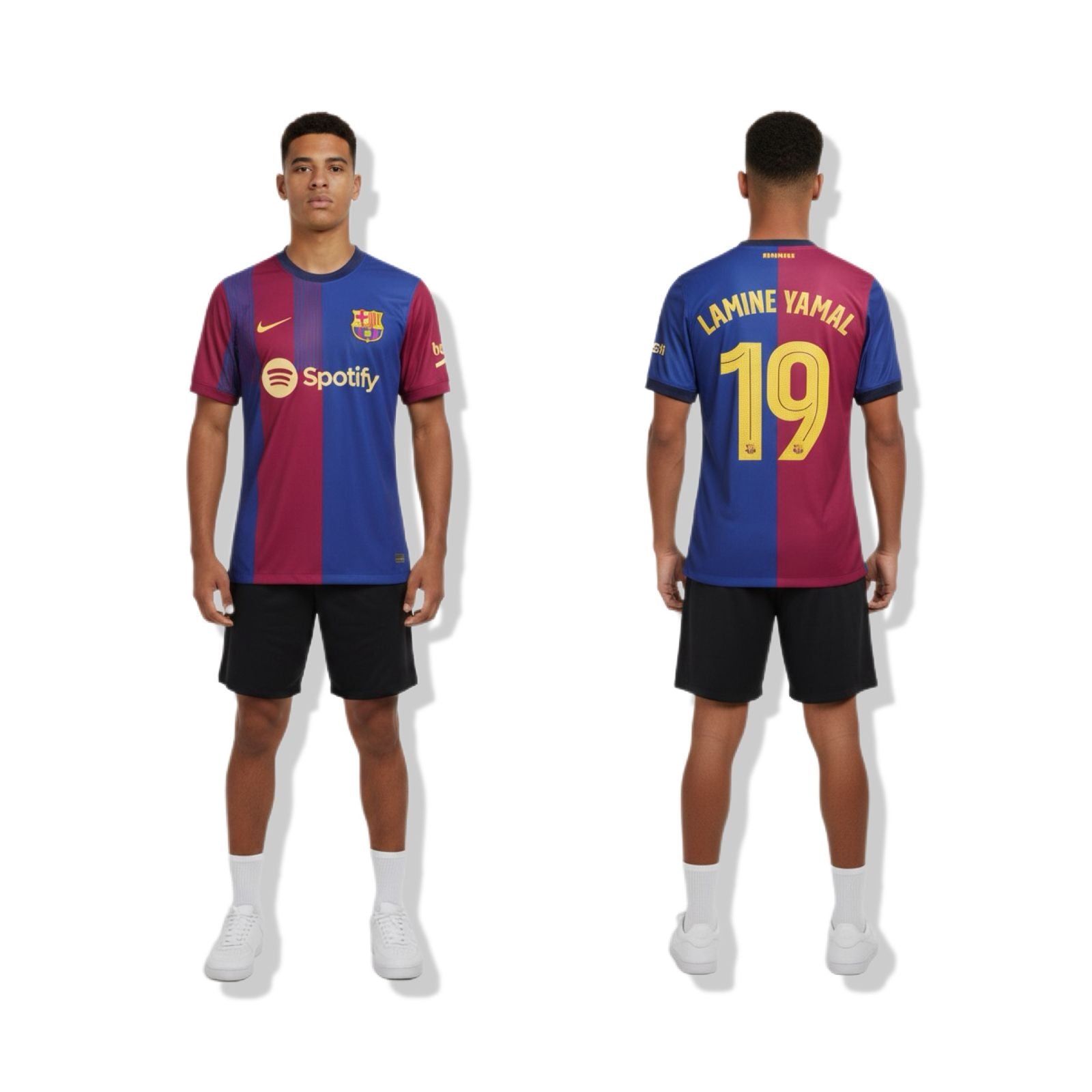 BARCELONA HOME RED AND BLUE T-SHIRT LAMIN YAMAL 10 AR-000383