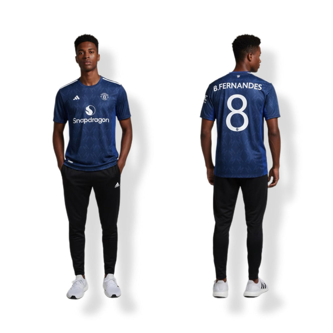 MANCHESTER NAVY BLUE T-SHIRT B.FERNANDES 8