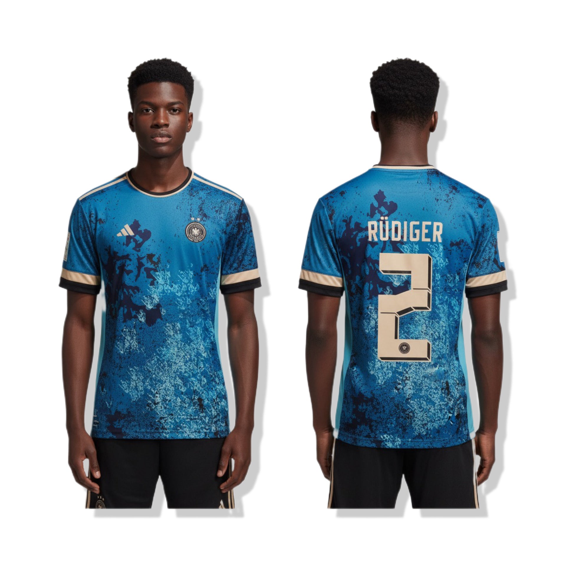 GERMANY BLUE T-Shirt Rudiger 2