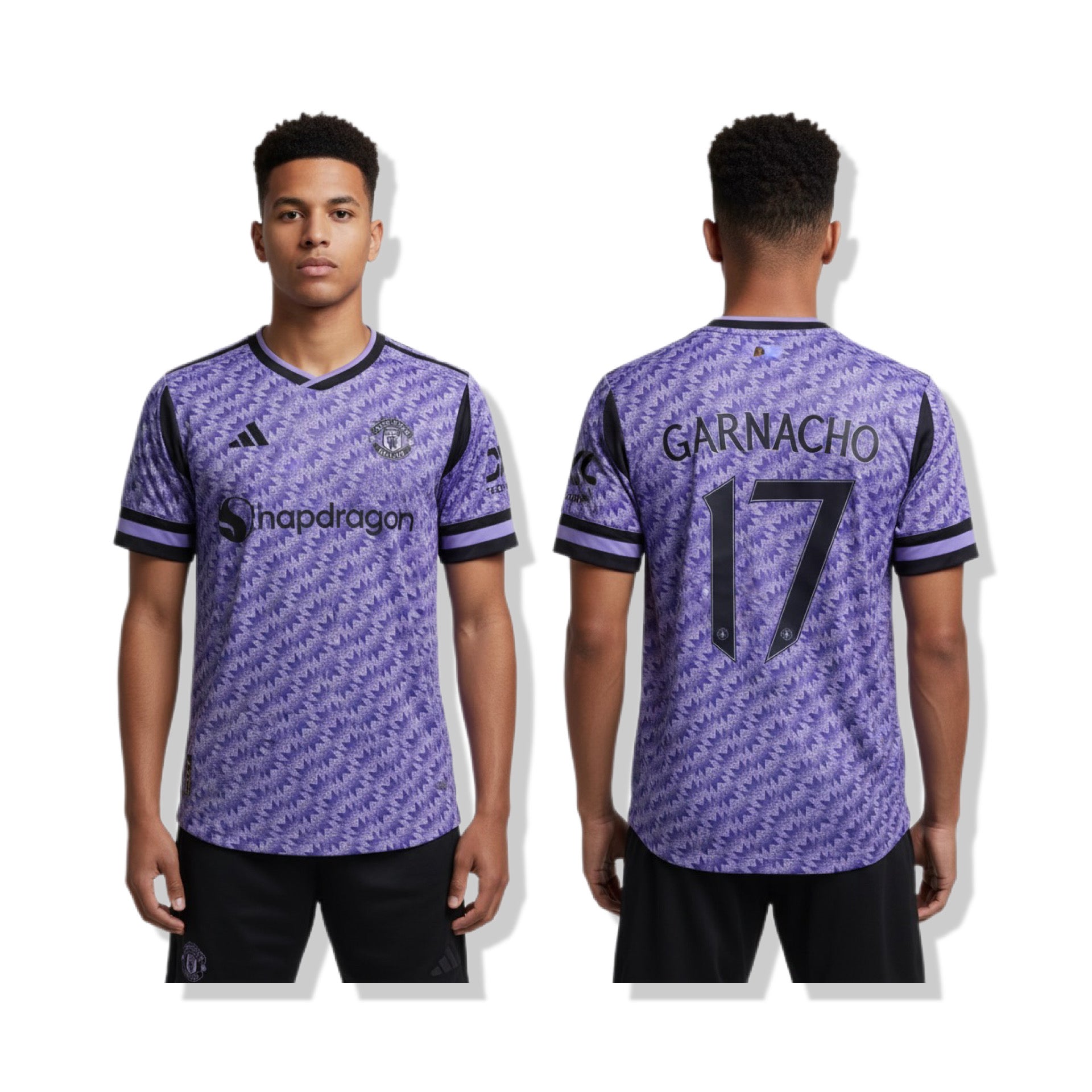 MANCHESTER UNITED PURPLE T-SHIRTS GARNACHO 17