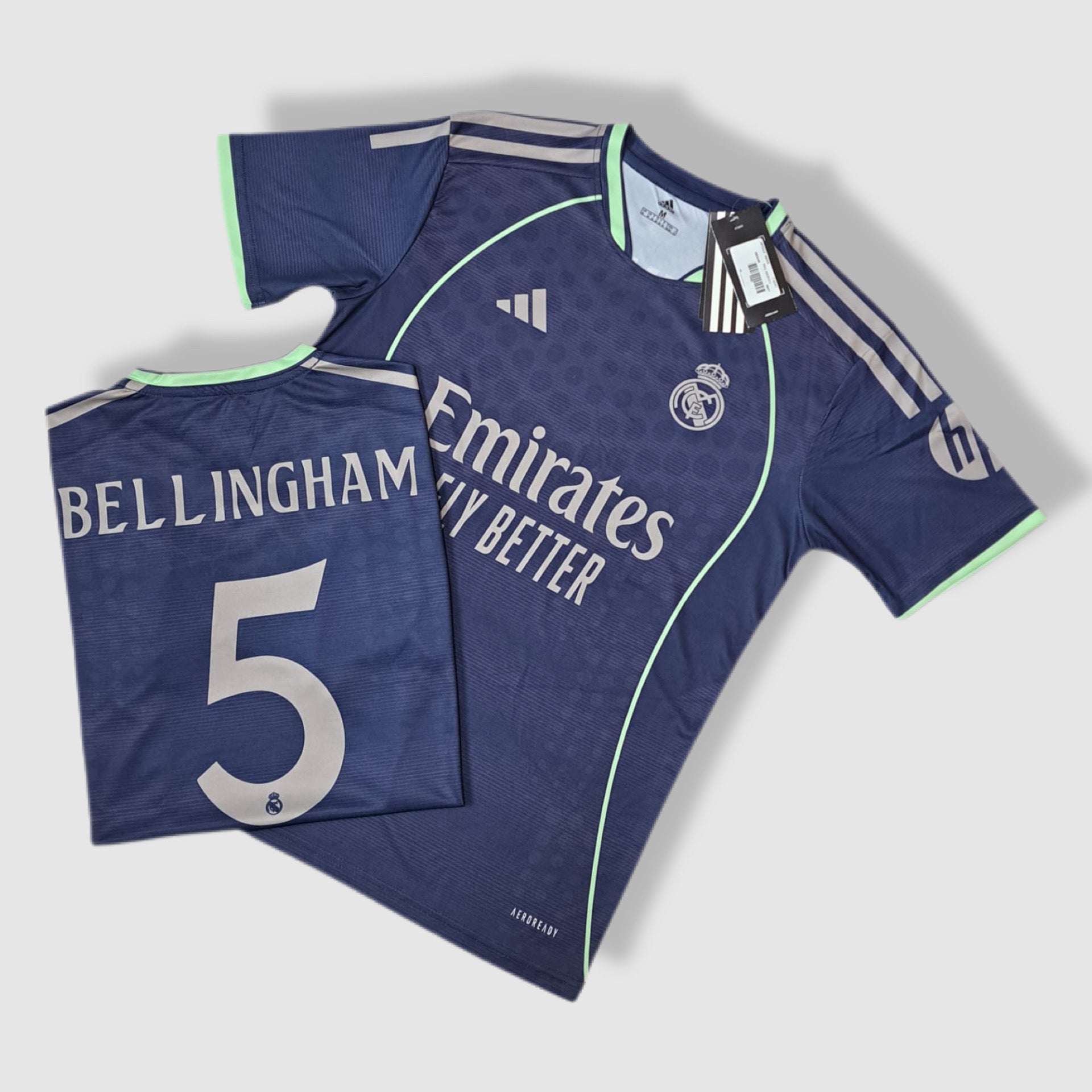 Real madrid navy blue t-shirt bellingham 5