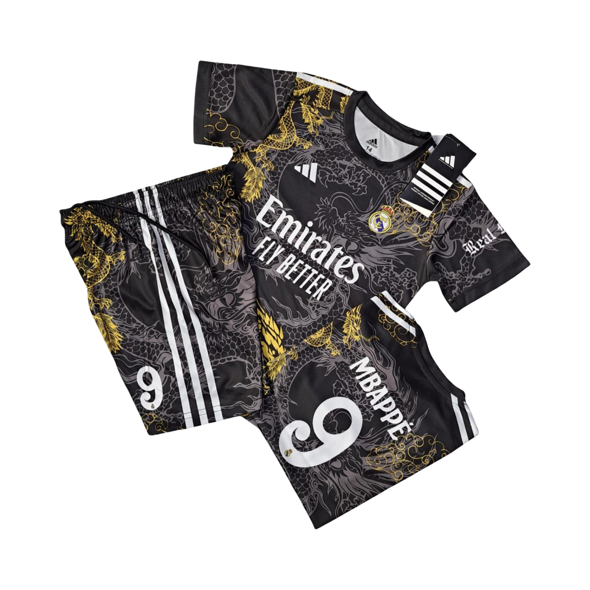 Real madrid dragon kids suit mbappe 9