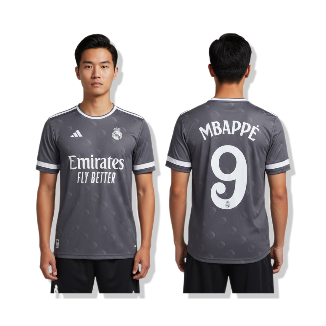 REAL MADRID GRAY T-shirt MBAPPE 9
