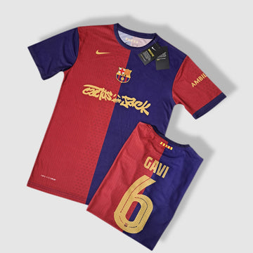 Barcelona red and blue t-shirt gavi 6