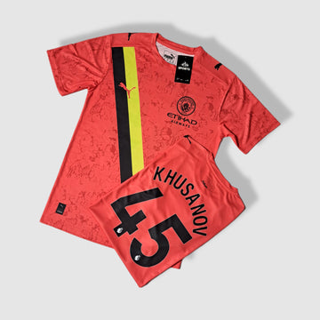 Manchester city orange t-shirt khusanov 45