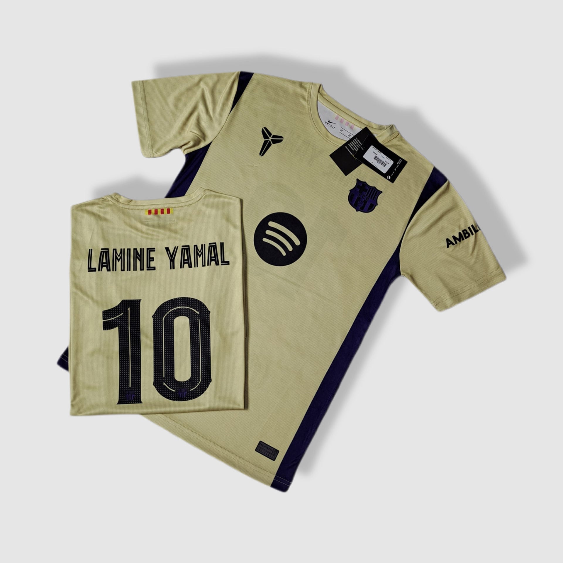 Barcelona yellow t-shirt lamine yamal 10