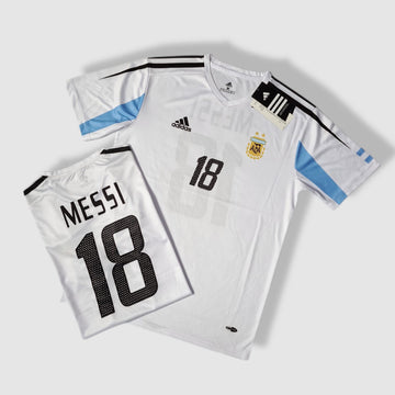 Argentina white t-shirt messi 18