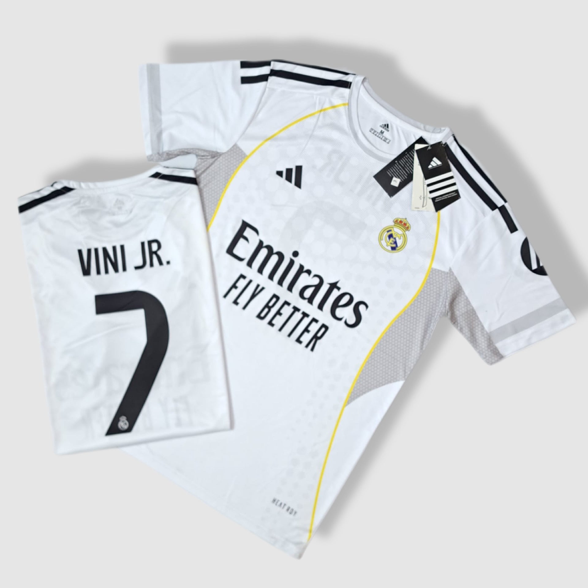 REAL MADRID WHITE T-shirts Vini jr. 7
