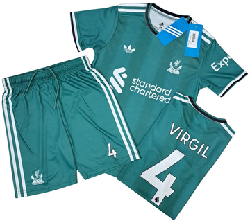 LIVERPOOL GREEN-00198 BOYS FOOTBALL SUIT